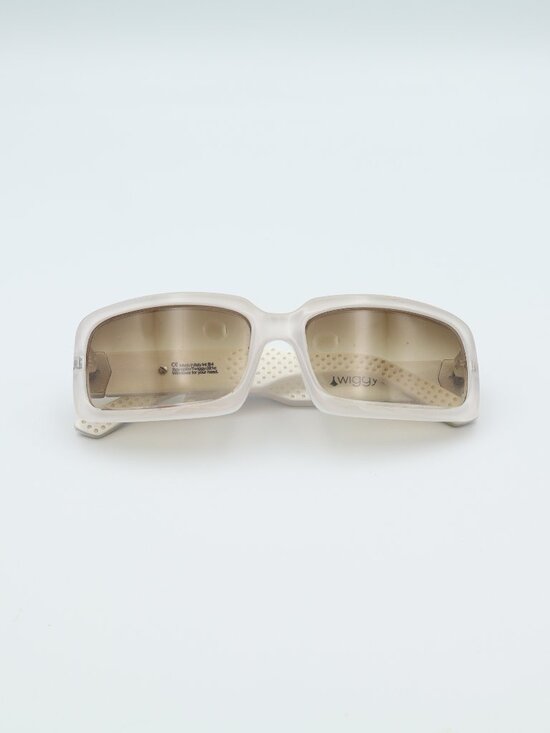 twiggy LONDON Other - SPY Optic Twiggy .021C White Rectangular Sunglasses Made in Italy Y2K